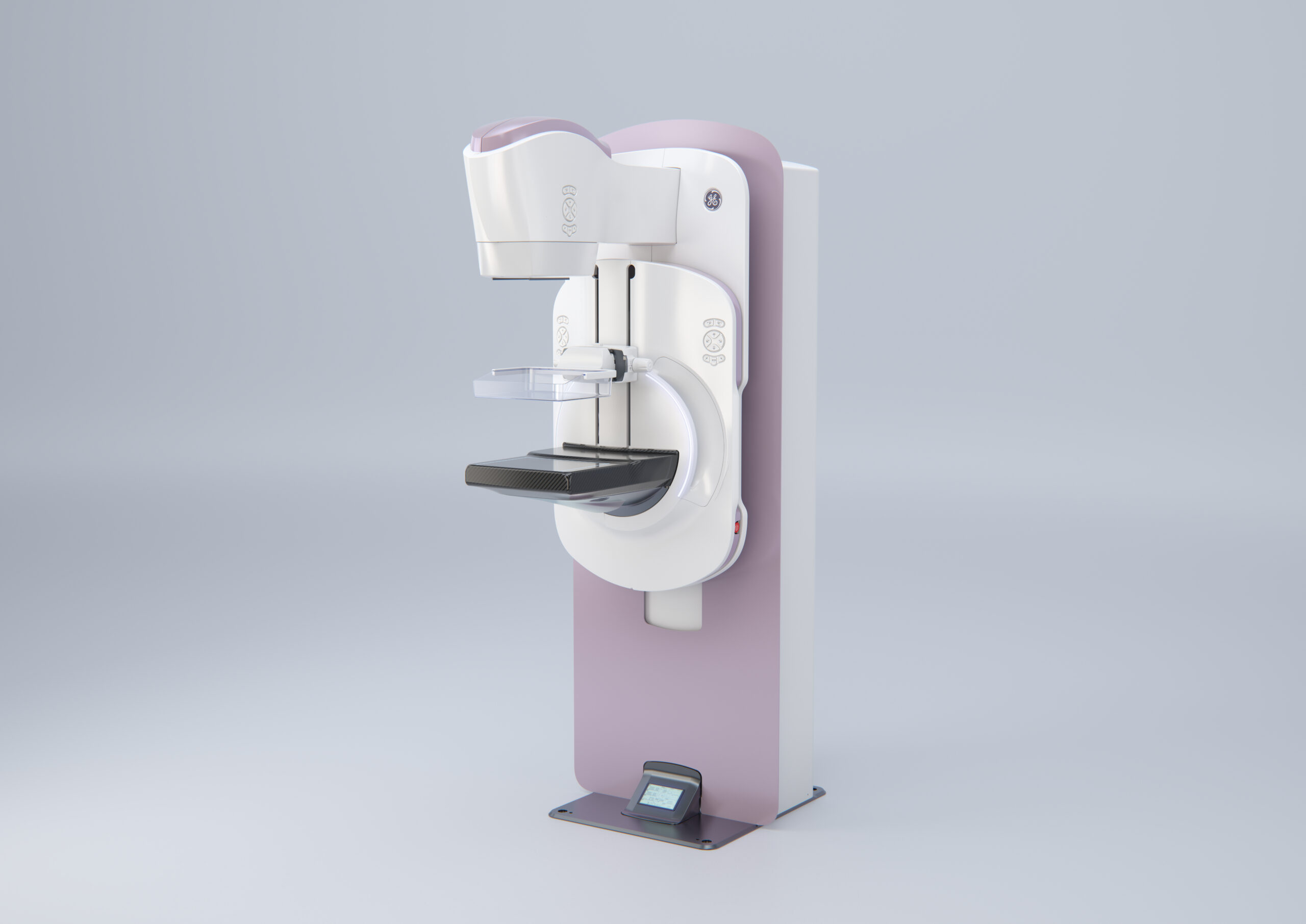 Aparelho de mamografia utilizado em exames de imagem na saúde da mulher.